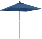 vidaXL Sonnenschirm, Gartenschirm mit Holzmast UV-Schutz, Strandschirm mit Bel&uuml;ftung