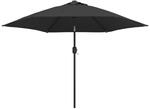 vidaXL Sonnenschirm Metall-Mast 300cm Anthrazit Gartenschirm Ampelschirm