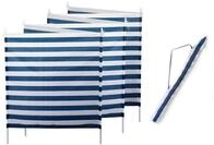 ELLUG Windschutz Sichtschutz Sonnenschutz blau wei&szlig; gestreift 6m*1,2m, 7