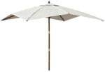 vidaXL Sonnenschirm mit Holzmast Sandfarben 300x300x273 cm