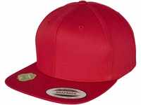 Flexfit Unisex-Adult 6089OC-Organic Cotton Snapback Baseball Cap, red, one Size