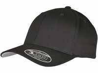Flexfit Unisex 6277DC-Flexfit Wooly Combed Adjustable Baseball Cap, Black, one Size