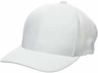 Flexfit Uni 110P-110 Cool & Dry Mini Pique Cap, White, one Size