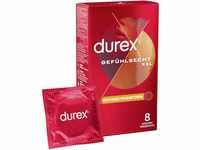 Durex Gefühlsecht XXL Kondome – Dünne Kondome mit großer Passform & mit