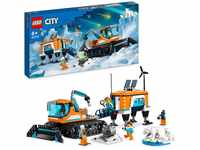 LEGO City Arktis-Schneepflug mit mobilem Labor, BAU-Schneefahrzeug Spielzeug,