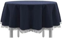EXKLUSIV HEIMTEXTIL Gartentischdecke mit Fransen Tischdecke Classic Outdoor PVC