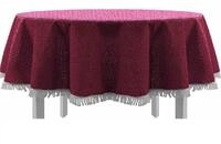 EXKLUSIV HEIMTEXTIL Gartentischdecke mit Fransen Tischdecke Classic Outdoor PVC
