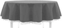 EXKLUSIV HEIMTEXTIL Gartentischdecke mit Fransen Tischdecke Classic Outdoor PVC