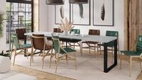 Mazzoni Design Esstisch Avari Tisch ausziehbar 140 bis 290 cm, Farbe:Beton -...