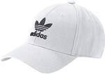 adidas Trefoil Baseball Kappe, White/Black, OSFM