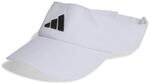 adidas Unisex AEROREADY Visor, White/Black, M