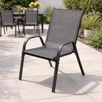 Mojawo Stapelsessel Gartenstuhl Gartensessel stapelbar mit armlehne,
