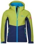 Trollkids Kids Kristiansand Jacket 104, Kiwi/Mystic Blue