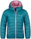 Trollkids Girls Eikefjord Jacket 116, Teal/Mauve