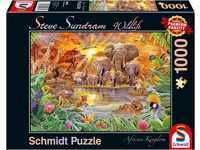 Schmidt Spiele 59982 Wildlife, Afrikas Tiere, 1000 Teile Puzzle