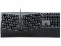 Perixx PERIBOARD-535RD Kabelgebundene ergonomische mechanische Tastatur in voller