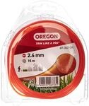 Oregon Runder M&auml;hfaden 2,4 mm, Orange, F&uuml;r Gras, Unkraut, Rasen und Blumenbeete,