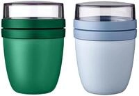 Mepal | Lunchpot Ellipse Mixed | Vivid Green + Nordic Blue | M&uuml;slibecher to go 
