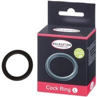 MALESATION Silikon Penisring in schwarz Gr&ouml;&szlig;e L