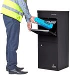 SMART PARCEL BOX Paketbox drau&szlig;en, Standbriefkasten mit Paketfach, Paketbriefkasten