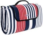SONGMICS Picknickdecke, 200 x 200 cm, Stranddecke, Outdoor, Camping, Park, Garten,