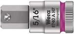 Wera 05003389001 8740 A HF Zyklop Bitnuss mit 1/4 Zoll-Antrieb mit Haltefunktion,