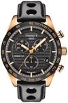 Tissot Herren-Armbanduhr 42mm Armband Leder Schwarz Geh&auml;use Edelstahl...