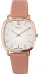 Boccia Damen Armbanduhr mit Geh&auml;use aus Titan, in der Farbe: Rosa, Armband aus:
