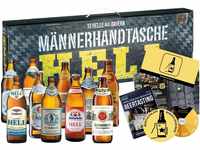 KALEA Männerhandtasche Hell | Beer Tasting Box mit 10 x 0,5l bayrisches Helles...