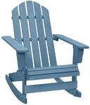 vidaXL Tannenholz Massiv Adirondack Schaukelstuhl Deckchair Schaukelsessel...