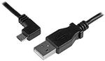 StarTech.com Micro USB Lade/Sync-Kabel, St/St, Micro USB linksgewinkelt, 1m, USB auf