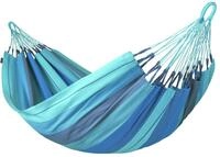 LA SIESTA&reg; Modesta Lagoon - Klassische Einzel-H&auml;ngematte aus Bio-Baumwolle