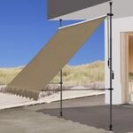 QUICK STAR Klemmmarkise 200x130cm Beige Balkonmarkise Sonnenschutz