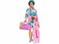 Barbie Extra Fly - Ken Reisepuppe mit tropischem Outfit, Boogie Board, Seesack und