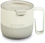 Klean Kanteen RiseMug mit Flip Lid in der Farbe: Tofu, 414ml, aus Edelstahl