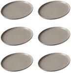Ritzenhoff & Breker Fr&uuml;hst&uuml;cksteller Jasper, 6er Set, Taupe, &oslash; 19 cm,