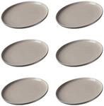 Ritzenhoff & Breker Fr&uuml;hst&uuml;cksteller Jasper, 6er Set, Grau, &oslash; 19 cm,...