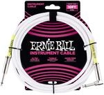 Ernie Ball Instrumentenkabel, gerade/gewinkelt, 3,048 m, Wei&szlig;
