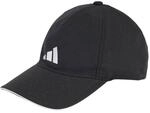 adidas Unisex AEROREADY Training Running Baseball Cap, Black / White / White, XS
