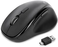 Manhattan 190237 Ergonomische Wireless Maus mit USB-A und USB-C&trade; 2-in-1...