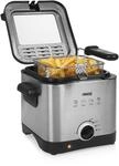 Princess Mini-Fritteuse 182612 &ndash; 1,5 L &ndash; 1000 W &ndash; f&uuml;r 400 g Pommes frites,