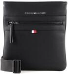 Tommy Hilfiger Herren Umh&auml;ngetasche Essential PU Crossover Klein, Schwarz (Black),