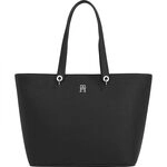 Tommy Hilfiger Damen Tote Bag Tasche Emblem Gro&szlig;, Schwarz (Black), Einheitsgr&ouml;&szlig;e