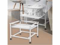 ML-Design Waschmaschinen-Untergestell mit ausziehbarer Ablage, Weiß,...