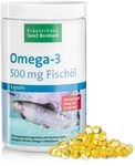 Sanct Bernhard Omega-3 Fisch&ouml;l-Kapseln 500 mg XXL Sparpackung 1000 Kapseln