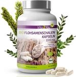Vita2You Flohsamenschalen Bio Kapseln 3000mg - 180 Kapseln - 750mg pro Kapsel -