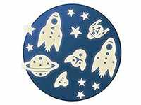 Djeco 54591 Leuchtsterne Glow in The Dark Space Mission Set, Multicolour