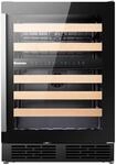 Hisense RW17W4NWLG0 Weintemperierschrank, Kapazit&auml;t bis zu 46 Flaschen, Glast&uuml;r mit