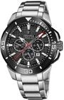 Festina Herren Uhr Analog aus Edelstahl 316L Silber - Quarzwerk - Chronograph -