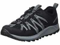 Merrell Herren Wildwood AEROSPORT Walking Shoe, Black, 37.5 EU